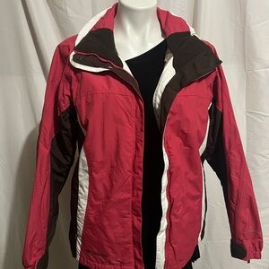 Women's Columbia Pink and Brown Jacket Size M